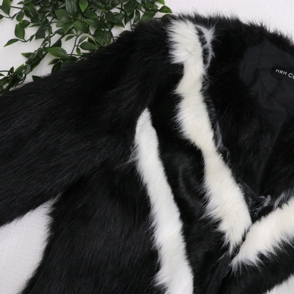 HRH COLLECTION FAUX FUR COAT - Picture 1 of 8